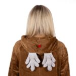 Pijama tip salopeta pentru adulti, model Ren, marime M Mob360 - imagine 6