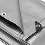 Prelata din polietilena impermeabila laminata, 270g/m2, 4x5m, gri Mob360 - imagine 8