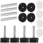 Poarta de siguranta Safety Gate pentru scari, ajustabila, din lemn cu structura otel, 103-110cm, negru maro Mob360 - imagine 8