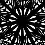 Stea decorativa 3D din hartie si pasla ajurata, 50cm, neagra Mob360 - imagine 7