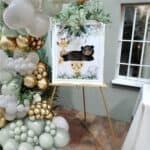 Set 50 baloane pentru petrecere, 40cm, alb, auriu, verde menta Mob360 - imagine 7