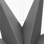 Stea decorativa 3D din hartie, cu 9 colturi, 60cm, argintie Mob360 - imagine 7