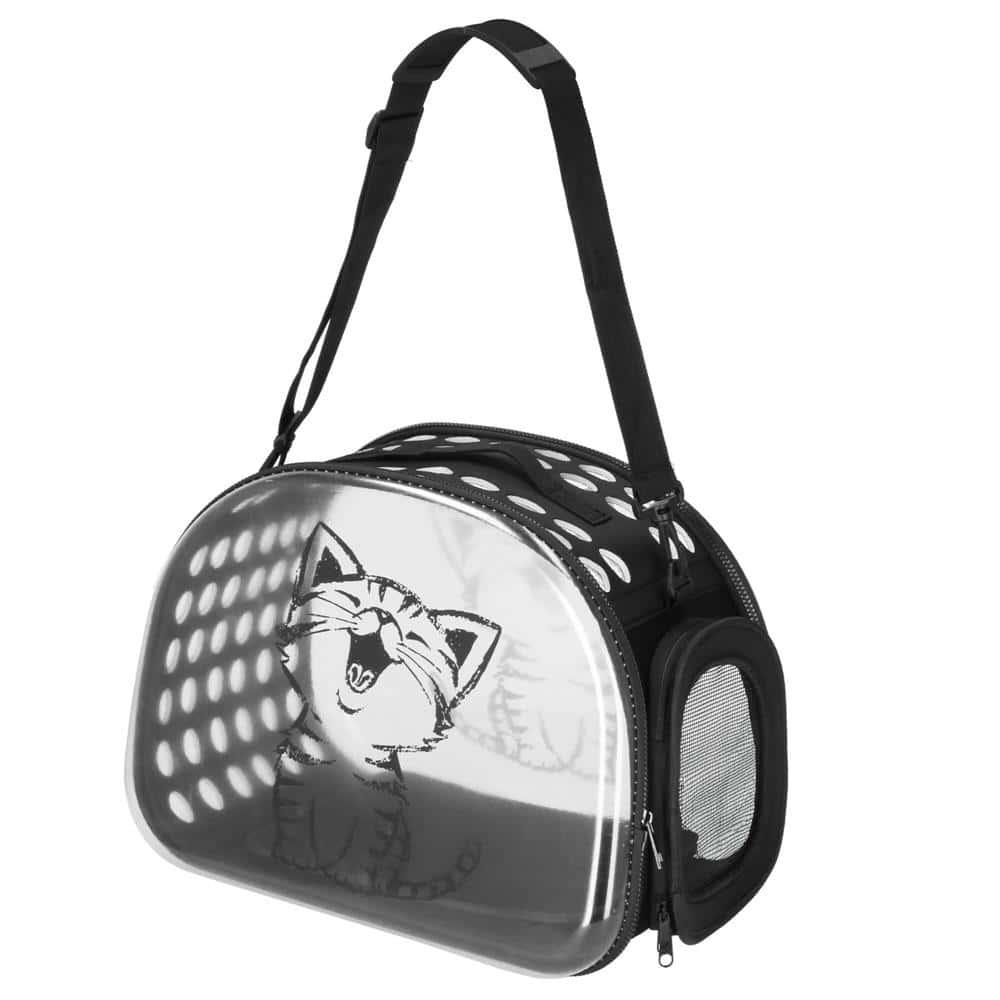7-40 Geanta pentru transport animale de companie pisica sau catel, M, 42x26x32 cm, transparent Mob360 - imagine 1
