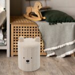 Taburet pentru copii, pliabil cu spatiu depozitare, 80kg, 28×34 cm, bej Mob360 - imagine 7