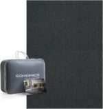 Covor decorativ antiderapant, lavabil la masina, 120x170 cm, gri carbune Mob360 - imagine 5