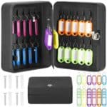 Cutie metalica din otel pentru 20 chei, echipata, 20x16x7.5cm, neagra Mob360 - imagine 7