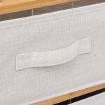 Dulap 5Five Tidy Box cu 5 rafturi, bambus, 35x33x144 cm, natur Mob360 - imagine 4