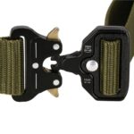 Curea centura Tactical Combat pentru barbati 3.5 x 125 cm, rezistent, verde Mob360 - imagine 7