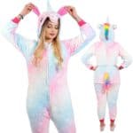 Pijama tip salopeta pentru dama, model unicorn, marime S Mob360 - imagine 7