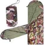 Sac de dormit tip mumie, cu geanta de transport, 210x73cm, 8-20grade, culoare camuflaj Mob360 - imagine 7