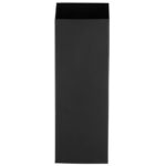 Perie WC cu rezervor detasabil si capac, din metal si bambus, 40 cm, negru Mob360 - imagine 8