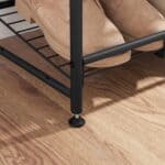 Pantofar cu 4 rafturi de depozitare, din metal, polite cu unghi reglabil, 28x69x65cm, negru Mob360 - imagine 8