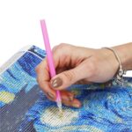 Set de broderie cu diamante 5D, 30x40cm, model Vulpe Mob360 - imagine 8