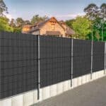 Panou de gard pentru intimitate in gradina, PVC Premium, 26 x 0.19 m, gri antracit Mob360 - imagine 6