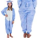 Pijama tip salopeta pentru copii, model stitch, marime 130-140cm Mob360 - imagine 9
