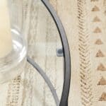 VASAGLE Masa de cafea rotunda, din sticla securizata cu cadru metalic, 84x84x45cm, negru Mob360 - imagine 8