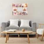 Rama foto de perete, colaj de 8 fotografii, 41x51cm, alb si gri Mob360 - imagine 8