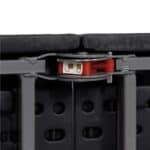 Masa dreptunghiulara pliabila multifunctionala, 180x75x75cm, neagra Mob360 - imagine 8