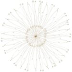 (DL) Instalatie lumina decorativa STAR cu 100 LED-uri, diametru 30cm, alimentare baterii, iluminare galbena Mob360 - imagine 8