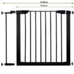 Poarta de siguranta Safety Gate pentru scari, ajustabila 83-89 cm, din otel, neagra Mob360 - imagine 8