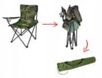 Scaun pliabil camping sau pescuit , suport pahar, camuflaj Mob360 - imagine 8