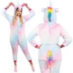 Pijama tip salopeta pentru dama, model unicorn, marime S Mob360 - imagine 6