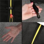 Plasa de siguranta si protectie pentru trambuline, 305cm cu 8 stalpi exteriori Mob360 - imagine 4