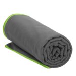 Prosop de plaja cu uscare de rapida, husa de transport, 90x180cm, gri Mob360 - imagine 8