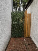 Panou de gard/paravan din lemn si frunze artificiale, extensibil, 100x200cm Mob360 - imagine 6