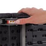 Masa dreptunghiulara pliabila multifunctionala, 180x75x75cm, neagra Mob360 - imagine 9