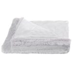 Patura pufoasa si calduroasa pentru 2 persoane, 200x220cm, gri deschis Mob360 - imagine 9