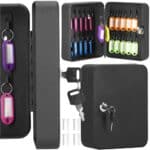 Cutie metalica din otel pentru 20 chei, echipata, 20x16x7.5cm, neagra Mob360 - imagine 9