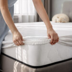 Saltea cu arcuri si husa de protectie, 7 zone confort, duritate H3 medie, inaltime 24 cm, alb, 180x200 cm Mob360 - imagine 2