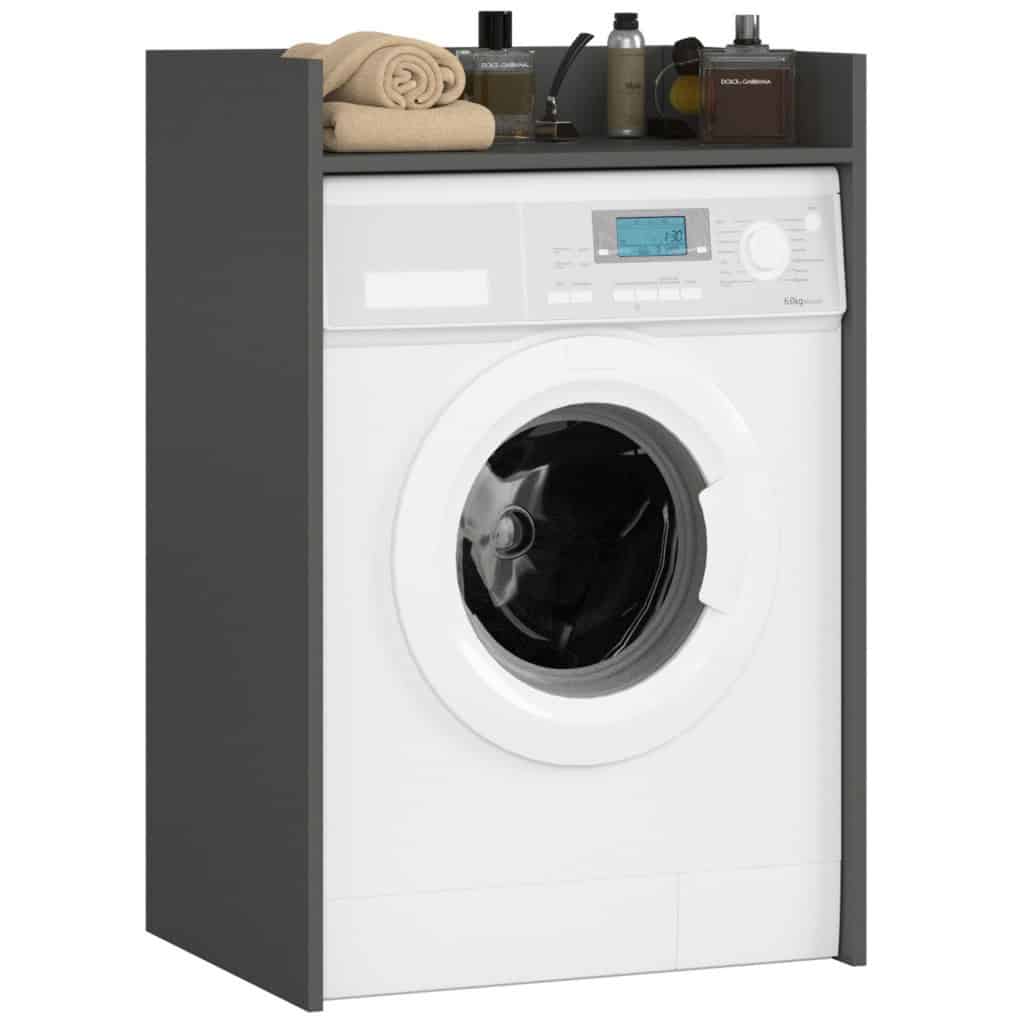 AK-12214015-6 Masca pentru masina de spalat cu polita, PAL laminat, 64x50x98 cm, gri grafit Mob360 - imagine 1