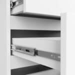 Comoda cu 4 sertare, PAL laminat 16mm, 40x35x74 cm, alb Mob360 - imagine 4