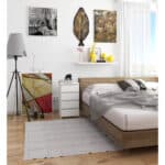 Comoda cu 4 sertare, PAL laminat 16mm, 40x35x74 cm, alb Mob360 - imagine 5