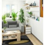 Noptiera cu 3 sertare, PAL laminat 16 mm, 40x35x57 cm, stejar sonoma si alb Mob360 - imagine 5