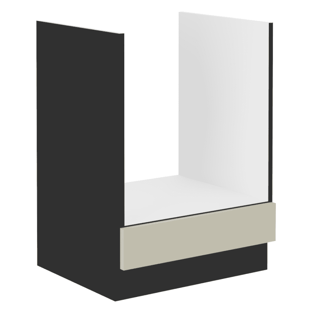 Akara-60-D-GAZ-BB Dulap inferior, caşmir/negru, ARAKA 60 D GAZ BB - imagine 1