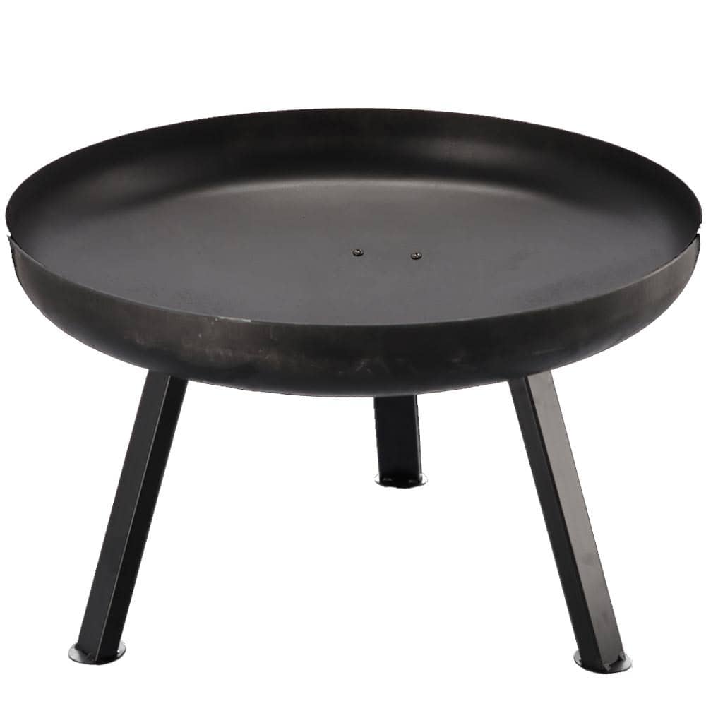 BBQ-6445 Semineu de gradina 60x36 cm, otel gros 2 mm, cu picioare detasabile, rezistent la temperaturi inalte, negru Mob360 - imagine 1