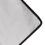 Sezlong de plaja pliabil, spatar cu cadru metalic, reglabil, 150x47 cm, gri Mob360 - imagine 4