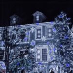 Instalatie luminoasa LED exterior/interior, 1000 LED-uri alb rece cu flash albastru, 80 m, lumina constanta + flash, IP44, conectabila Mob360 - imagine 7