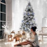 Instalatie luminoasa LED exterior/interior, 1000 LED-uri alb rece cu flash albastru, 80 m, lumina constanta + flash, IP44, conectabila Mob360 - imagine 5