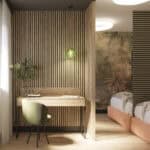 Riflaj perete despartitor MDF, LDA PREMIUM, Stejar Saragossa, 275x58 cm Mob360 - imagine 9