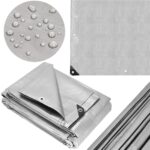 Prelata din polietilena impermeabila laminata, 160g/m2, 6x8 m, gri Mob360 - imagine 6