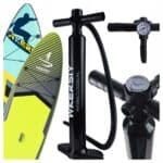 Pompa manuala cu manometru pentru SUP, 15 PSI – dubla actiune, furtun 130 cm Mob360 - imagine 5