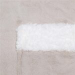 Hanorac tip patura oversize din fleece moale, cu gluga si buzunar mare, gri Mob360 - imagine 6