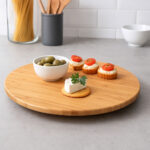 Platou servire rotativ 5Five din bambus, diametru 50 cm, maro natur Mob360 - imagine 4