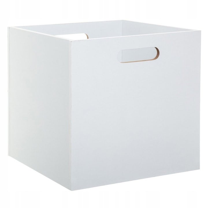 JJ-160403C-1 Cutie depozitare 5Five din lemn MDF, pentru raft, 30x30x30 cm, alb Mob360 - imagine 1