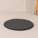 Platou servire Atmosphera ardezie, diametru 22 cm, negru Mob360 - imagine 2