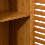 Etajera 5Five Sicela cu 5 rafturi, bambus, 33x28x168 cm, natur Mob360 - imagine 4